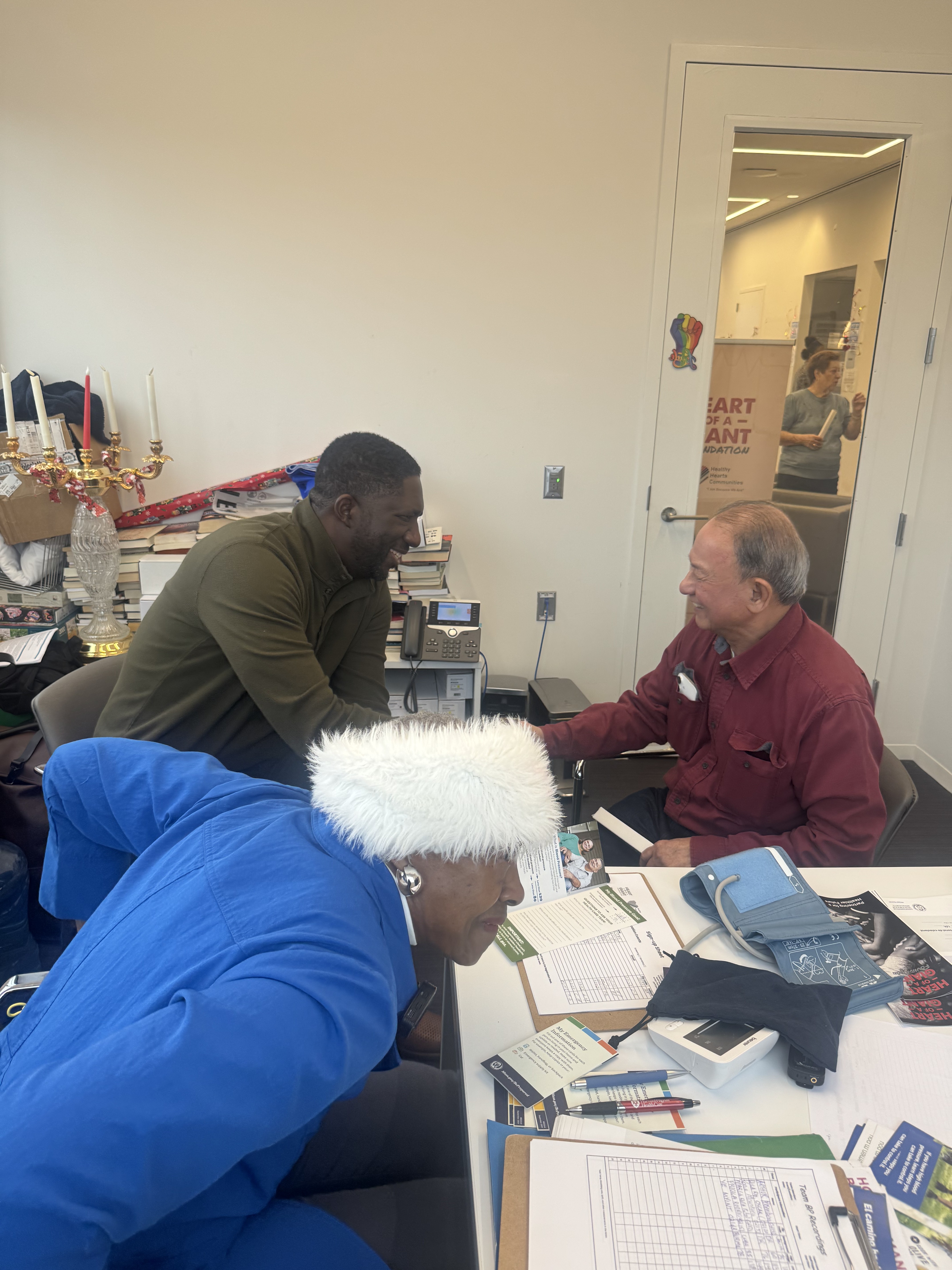 Community members gathered at the East Boston Senior Center during a Heart of a Giant screening event, featured on WBZ Boston Change Makers